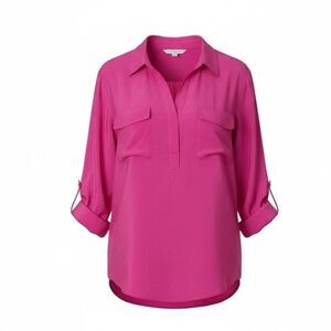 Dalia Collection Flowey Collared Top